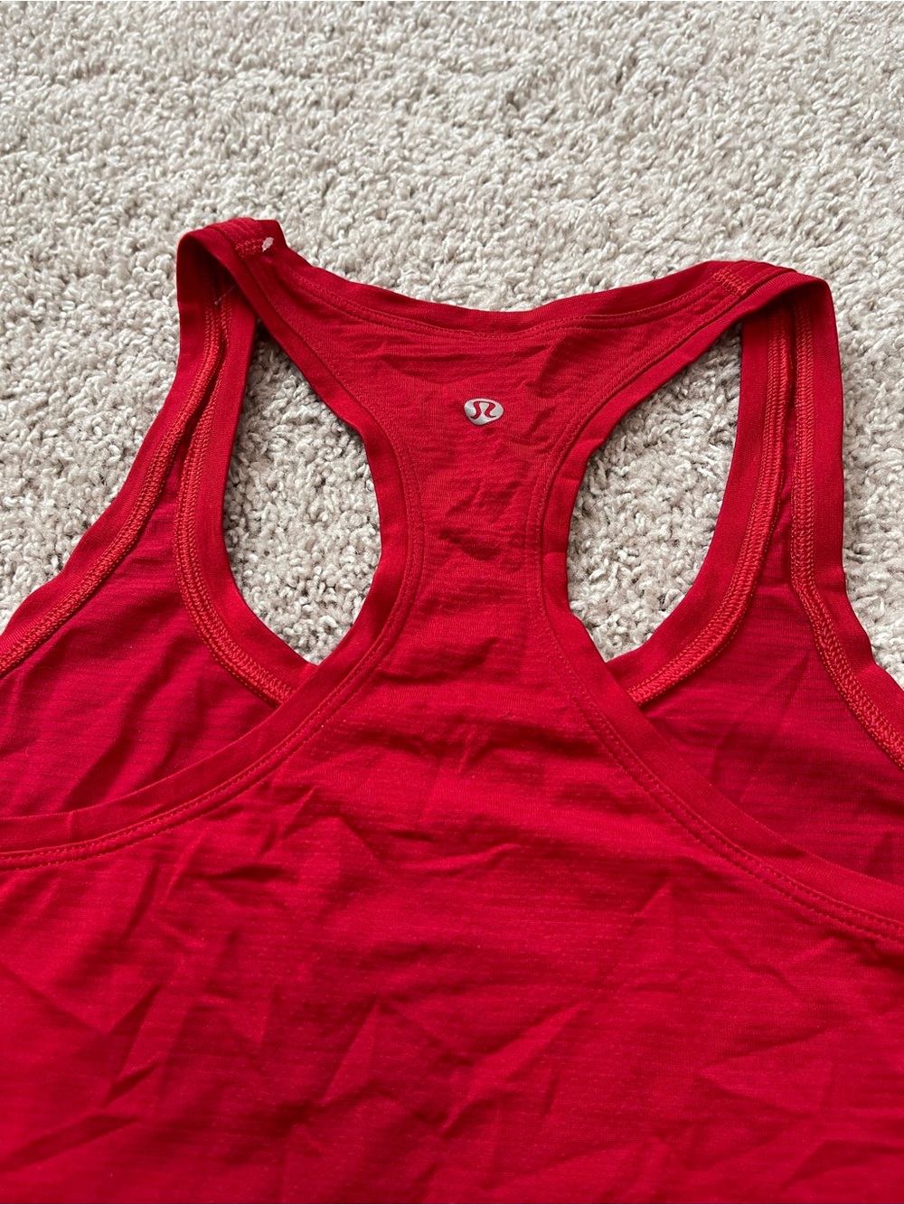 Lululemon Red Swiftly Racerback Tank Top Size 4 - Picture 4 of 4